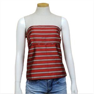 J. Crew Silk Striped Tube Top Size 14